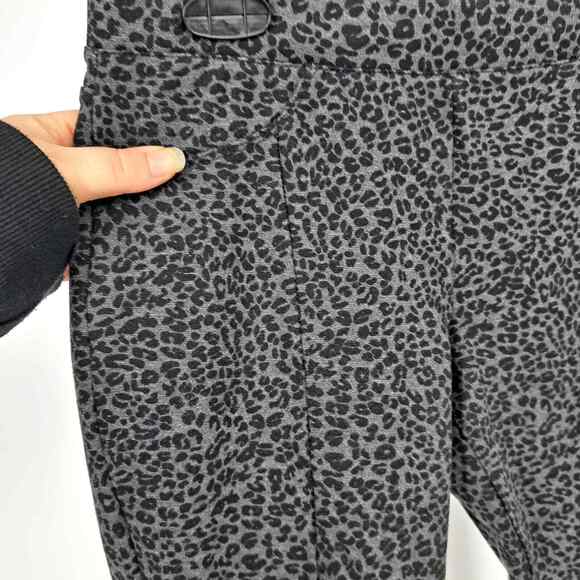 BlankNYC Clark Jeggings 27 Cheetah Animal Print Skinny Pull On Pants Dark Gray - Picture 1 of 8